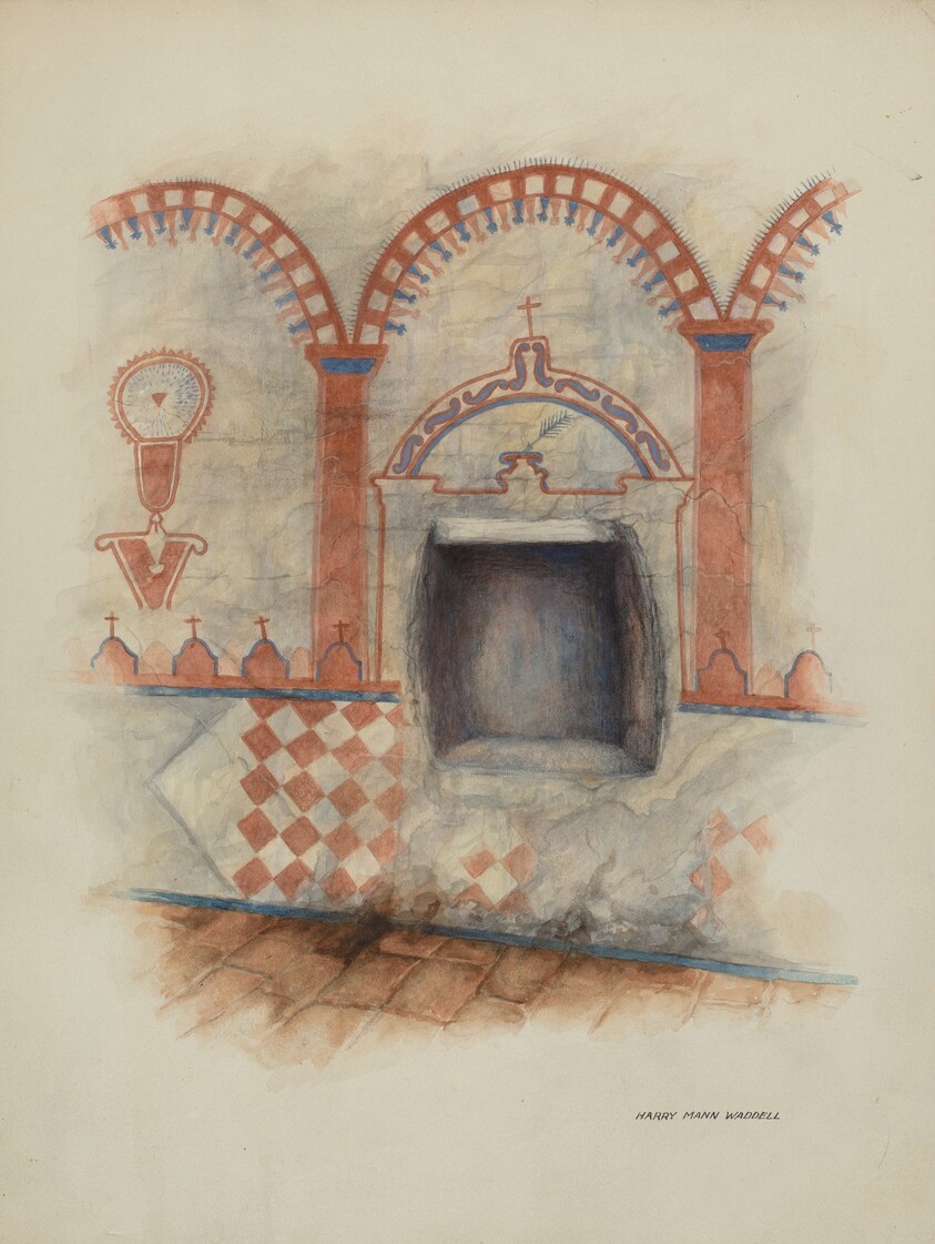 Wall Painting and Baptismal Niche