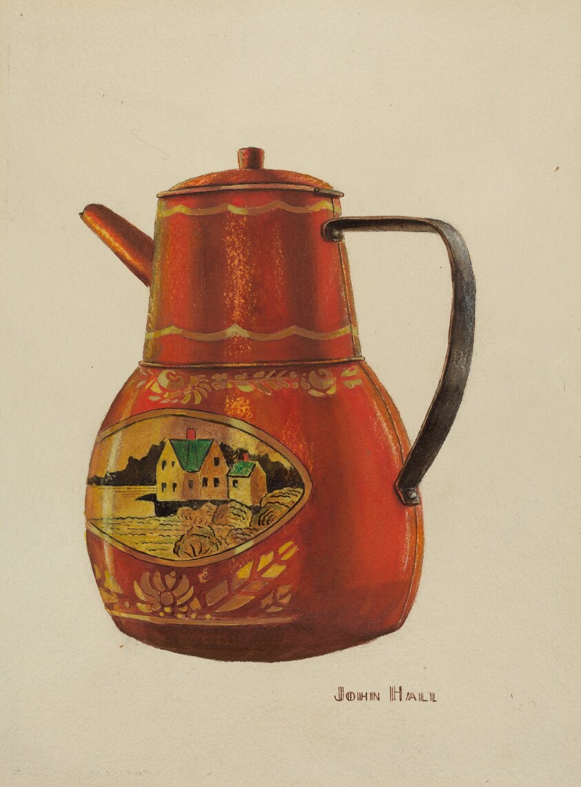 Toleware Teapot