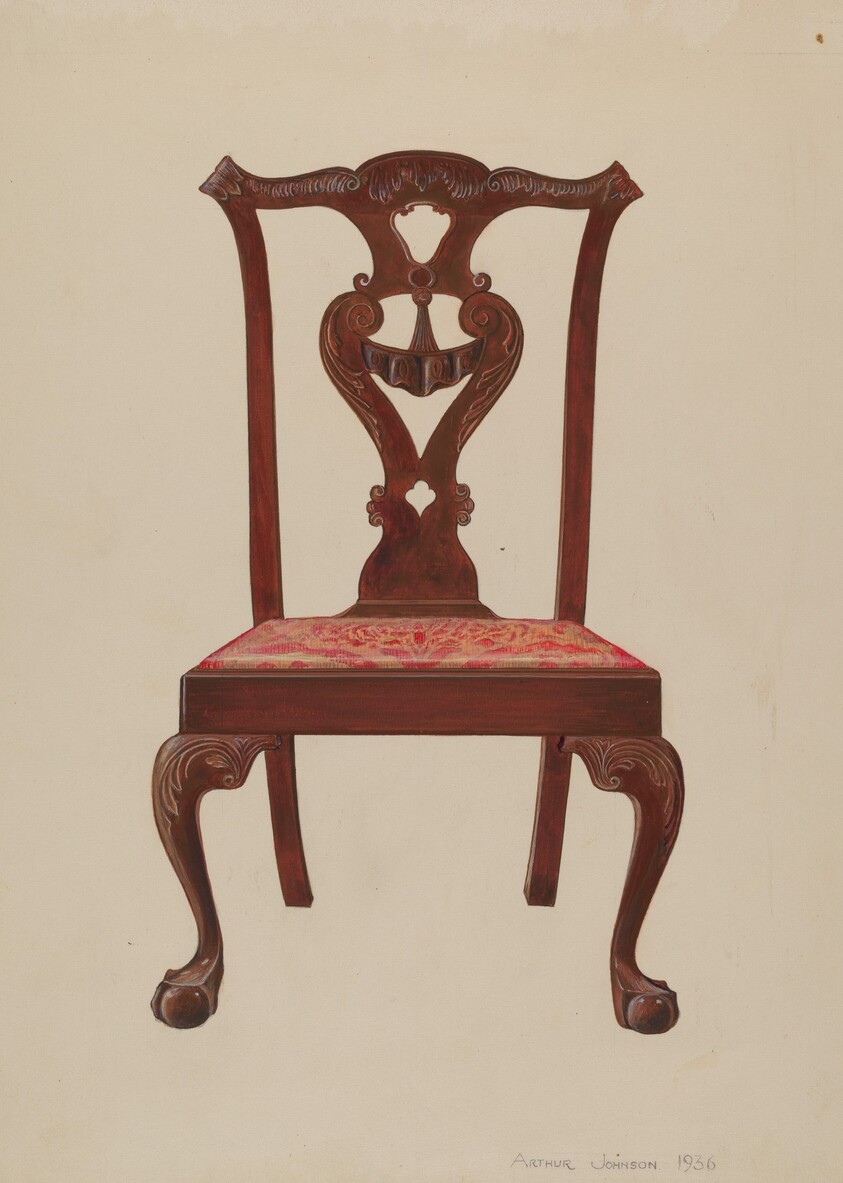 Chippendale Mahogany Side Chair