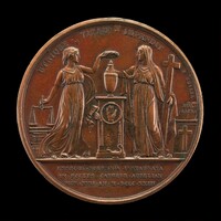 Justice and Faith [reverse], Mathias-Nicholas-Marie Vivier, 1823