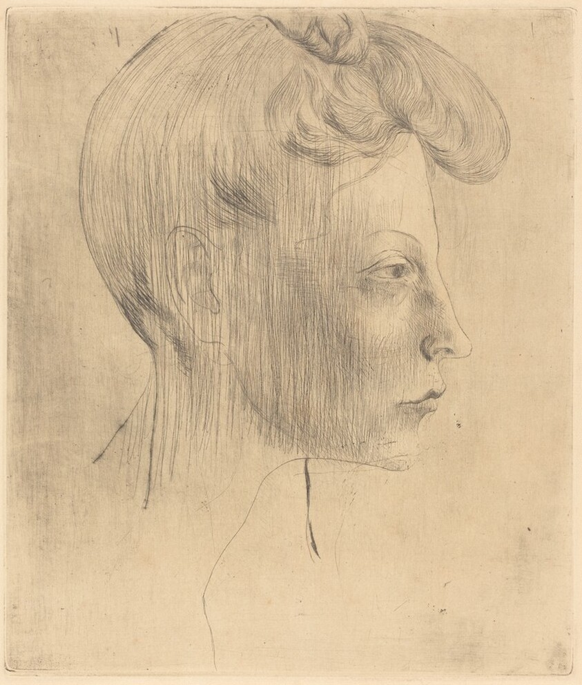 Head of a Woman, in Profile (Tête de femme, de profil)