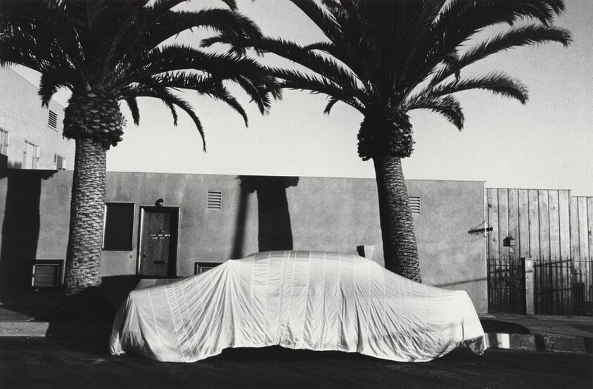 Covered car—Long Beach, California