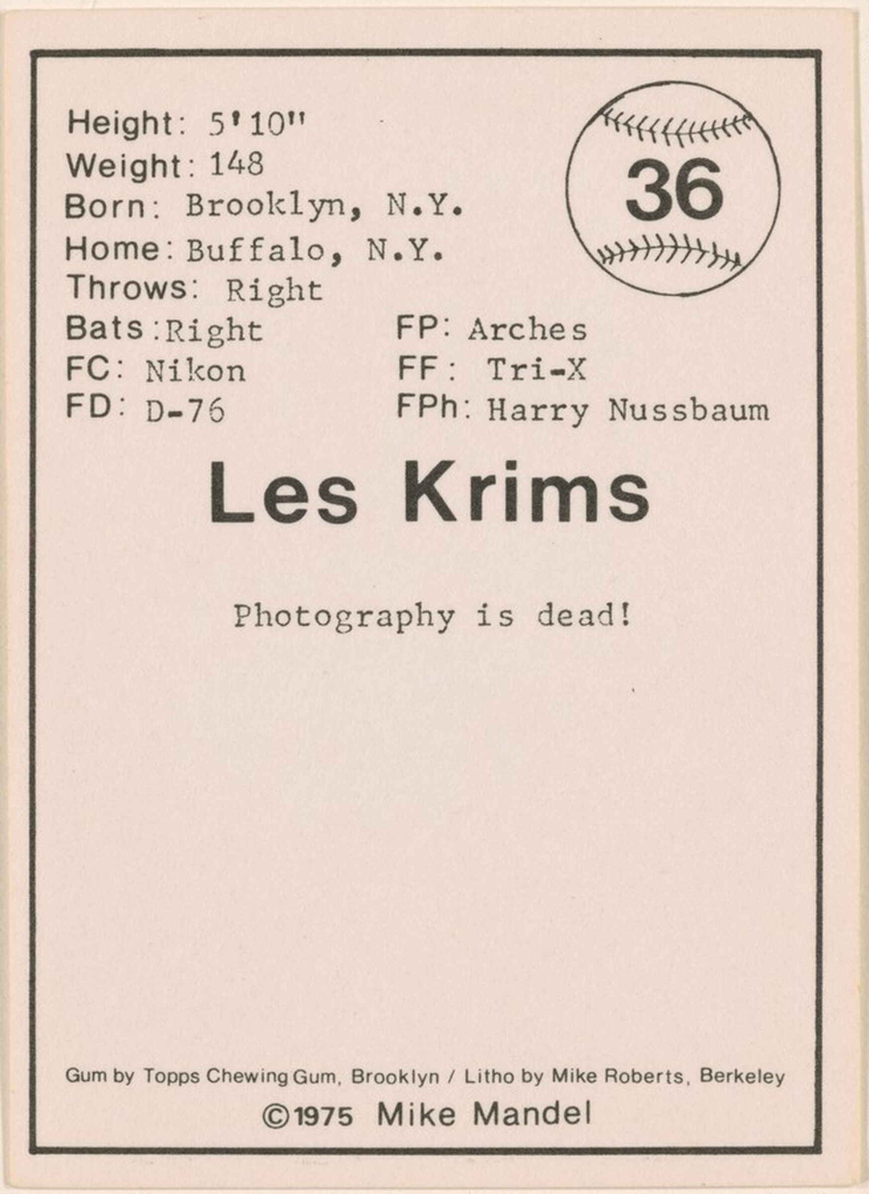 Les Krims, Mike Mandel, 1975
