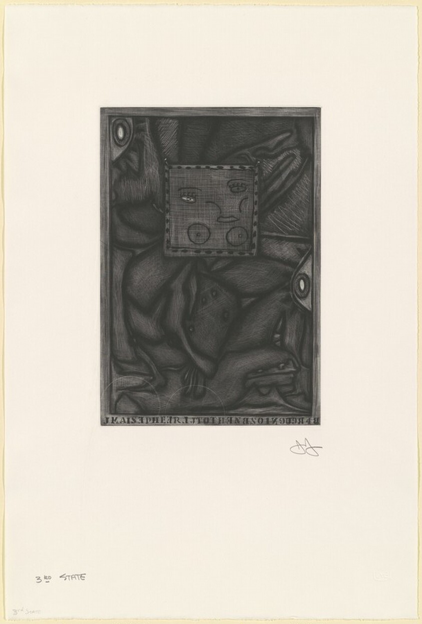 Untitled (Orange Mezzotint) [state proof of 3rd state]