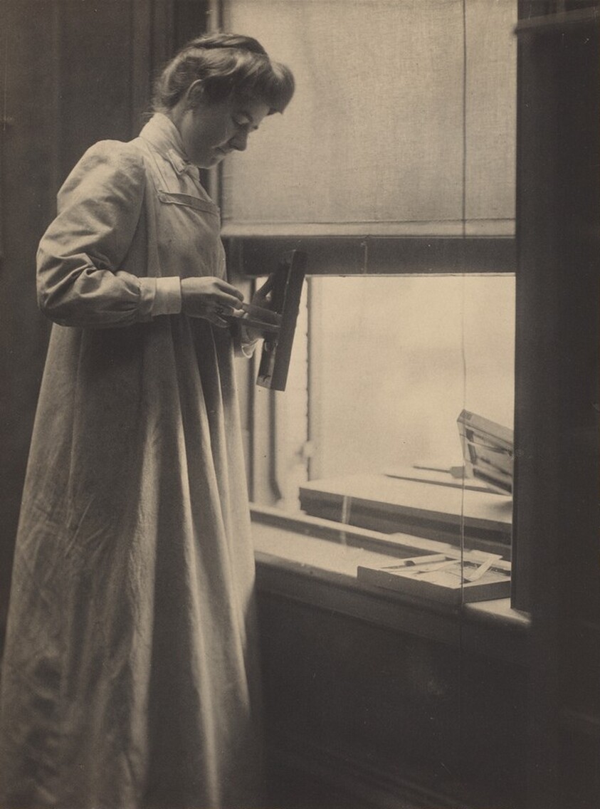 Hermine Turner in the Käsebier Studio