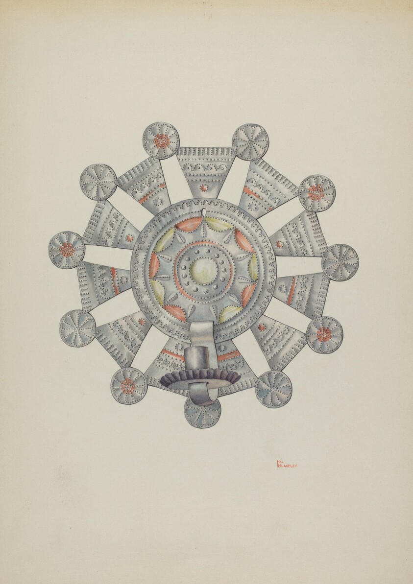 Candleholder (Candelero) Cut Tin