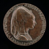 Isotta degli Atti, 1432/1433-1474, Mistress 1446, then Wife after 1453, of Sigismondo Malatesta [obverse], Matteo de' Pasti, c. 1450