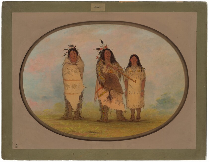 A Cheyenne Chief, His Wife, and a Medicine Man