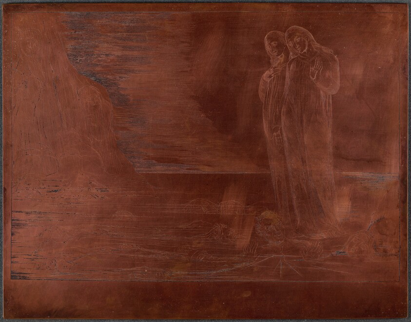 The Circle of the Traitors; Dante's Foot Striking Bocca degli Abbate