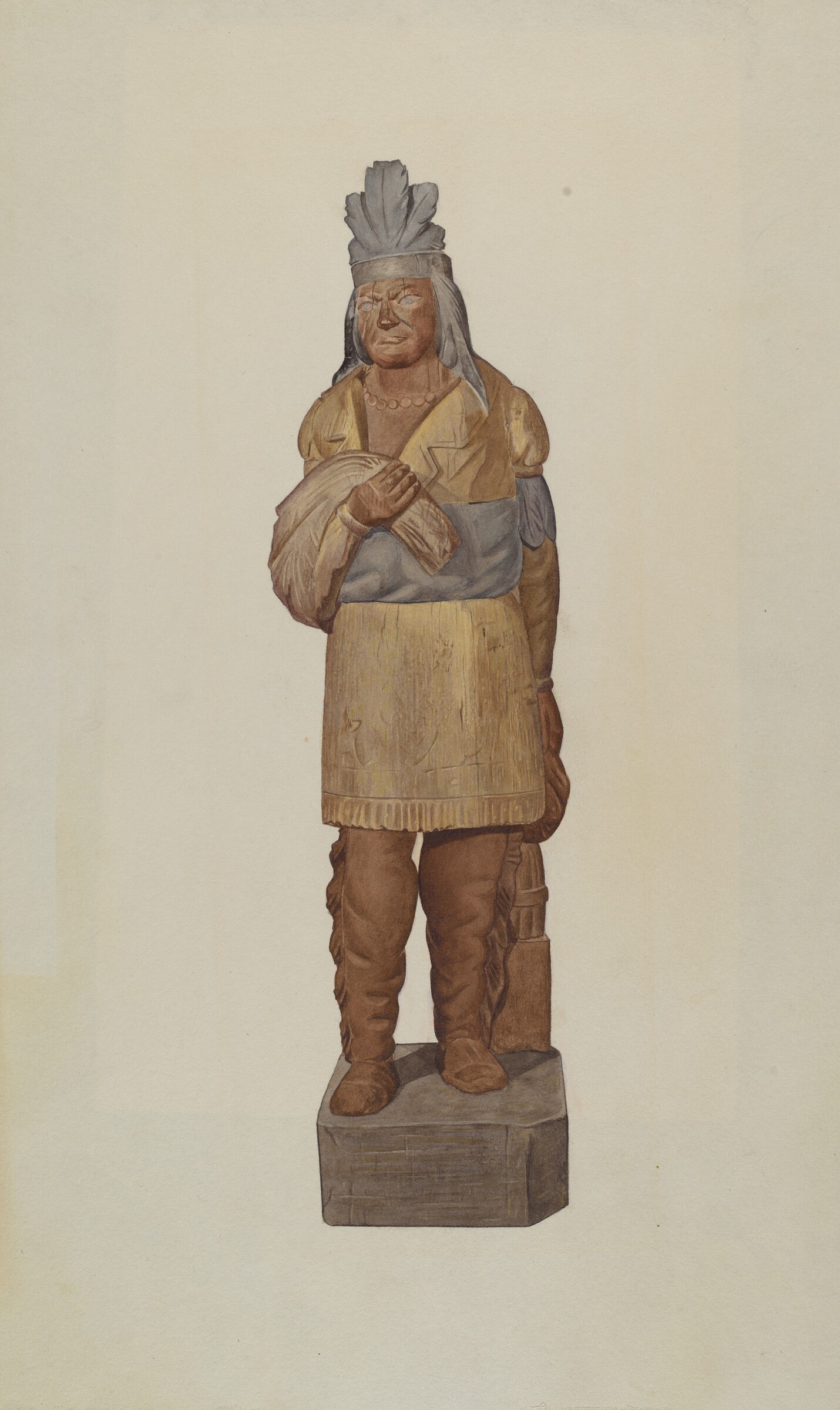 Cigar Store Indian, Henry Tomaszewski, c. 1938