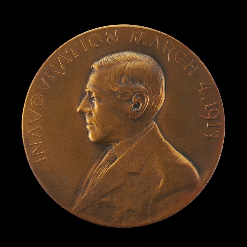 Woodrow Wilson Inaugural Medal [obverse]