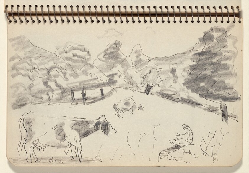 Seated Figure in a Landscape