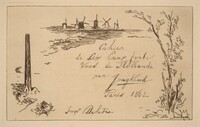 Title Page (Titre du cahier de six eaux-fortes), Johan Barthold Jongkind, 1862
