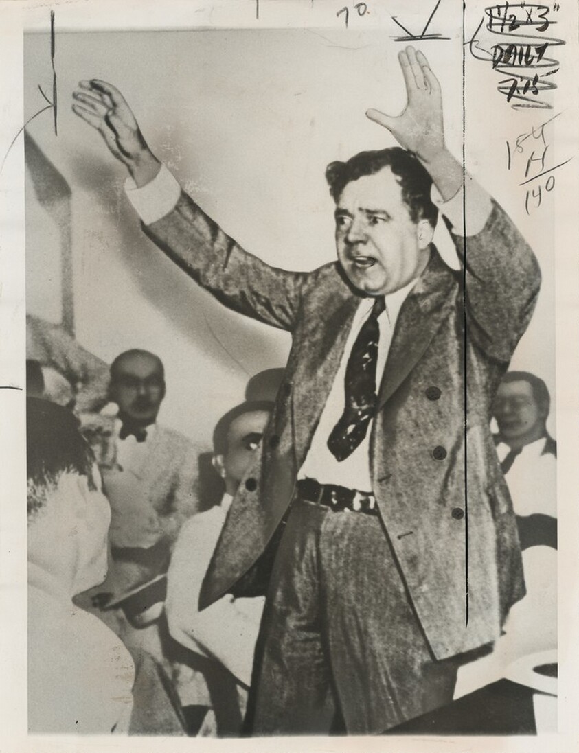 Title from caption on object: “Both a Populist and Demagogue, Huey Long Believed Every Man Should Be a King”