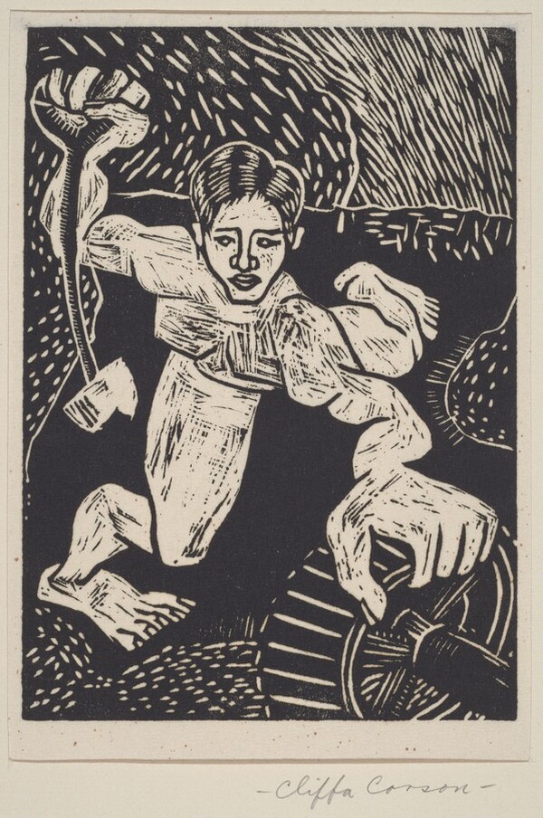 Untitled (Figure, Wheel)