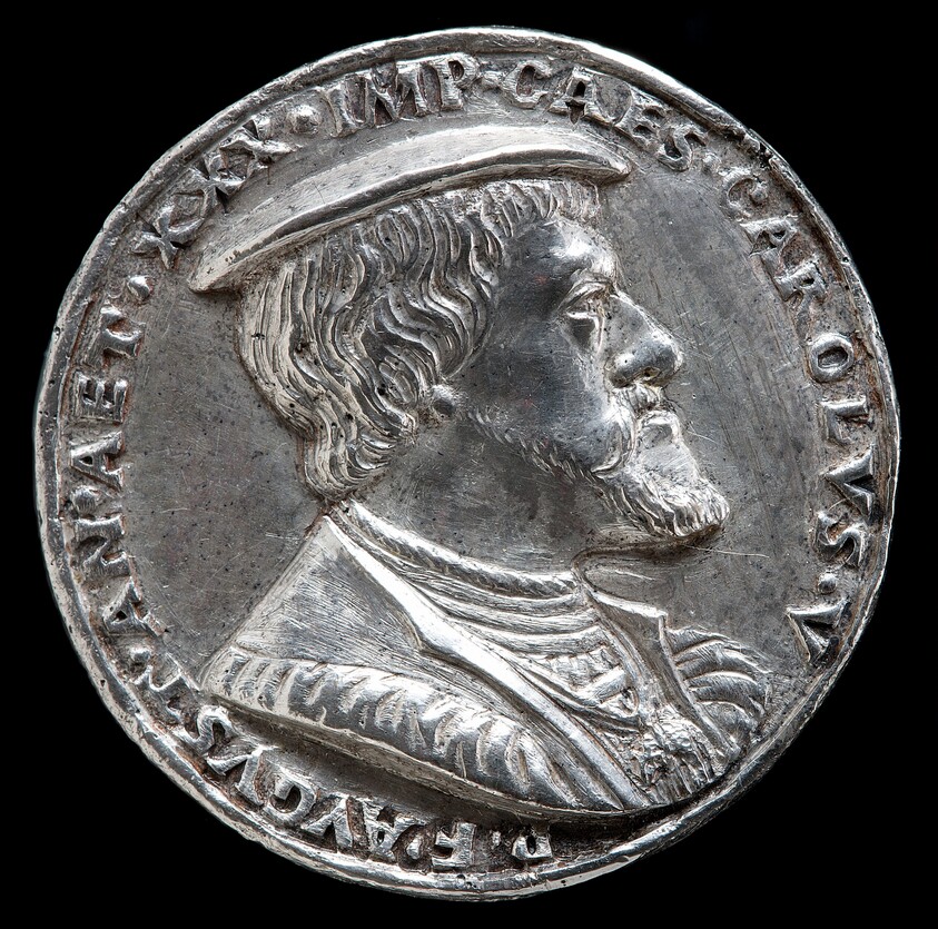 Charles V, 1500-1558, King of Spain 1516-1556, Holy Roman Emperor 1519 [obverse]