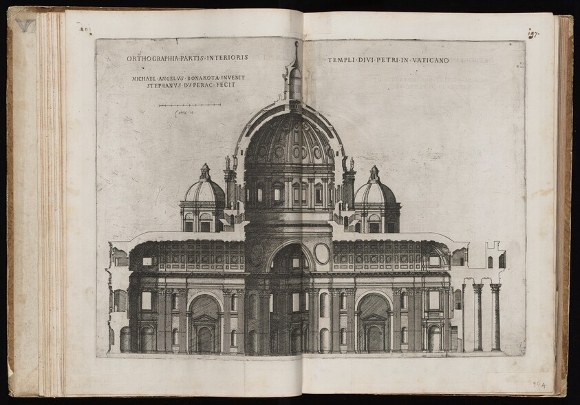 Orthographia Partis Interioris Templi Divi Petri [Interior View of Saint Peter's Basilica]