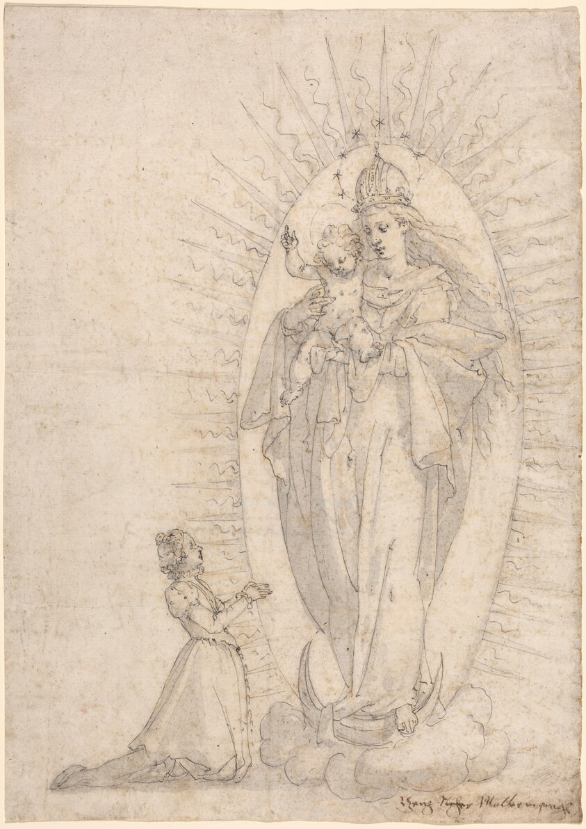 Madonna and Child Appearing to a Supplicant