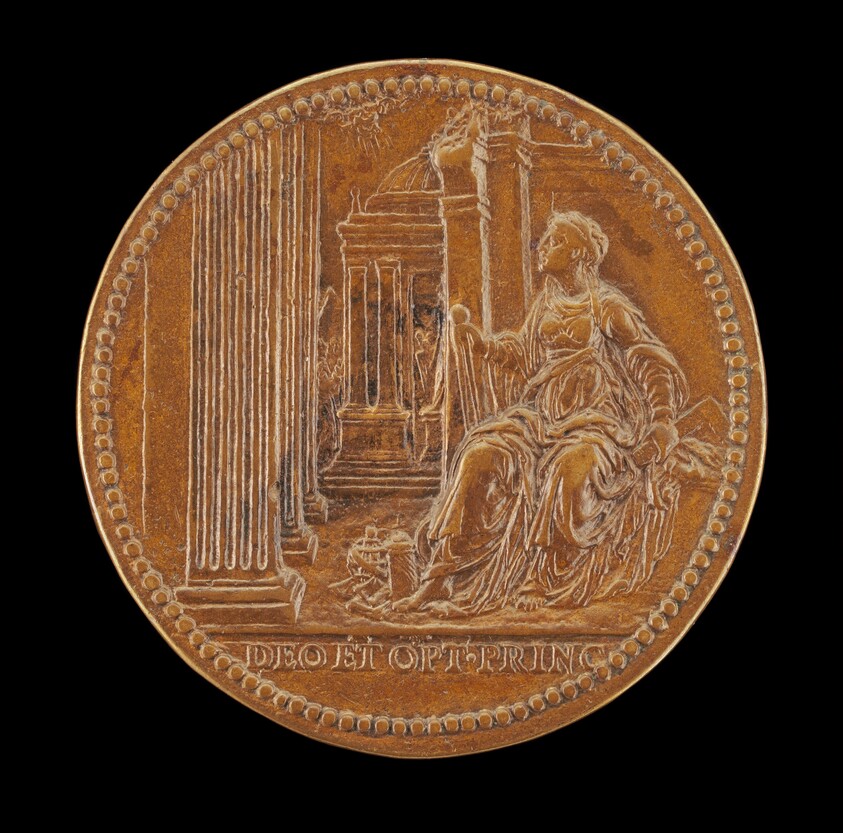 Architecture Seated before Buildings [reverse]