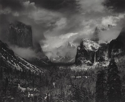 Clearing Winter Storm, Yosemite National Park, California, Ansel Adams, 1944, printed 1980