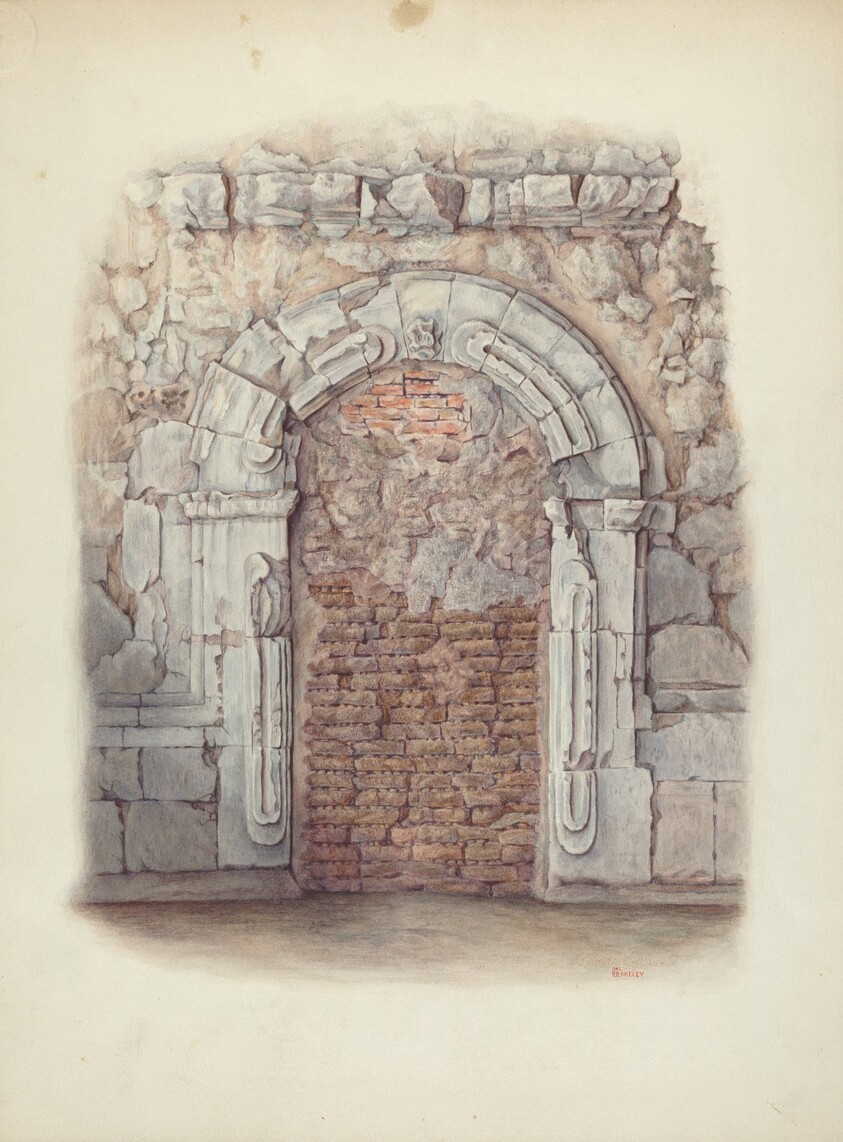 Stone Doorway, Carved
