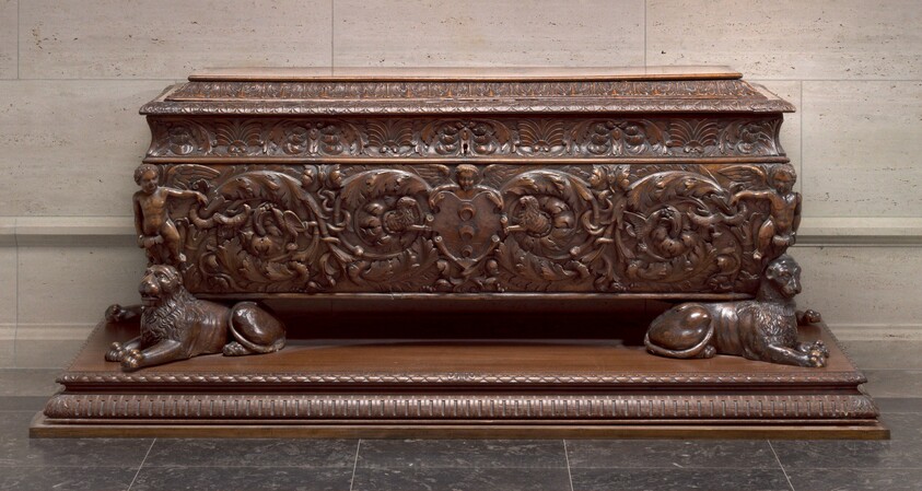 Walnut Cassone made for Strozzi Family