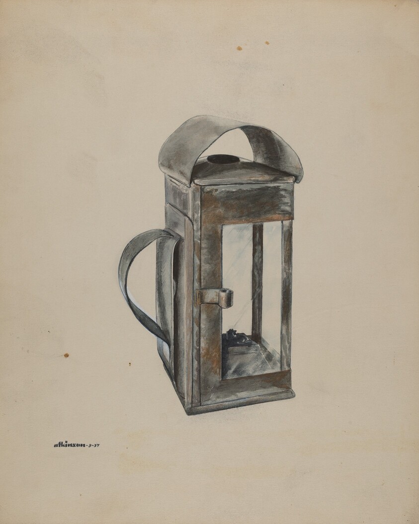 Economy Square Oil Lantern