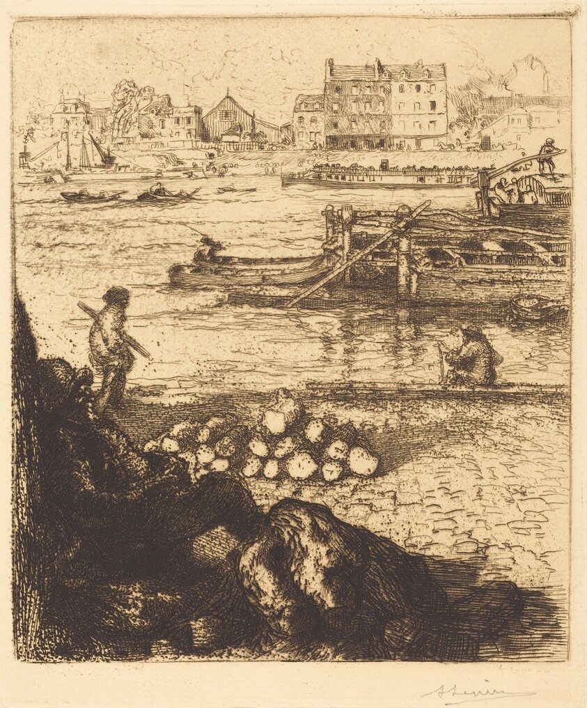 Dockman, Pier at La Gare (Le debardeur, quai de La Gare)