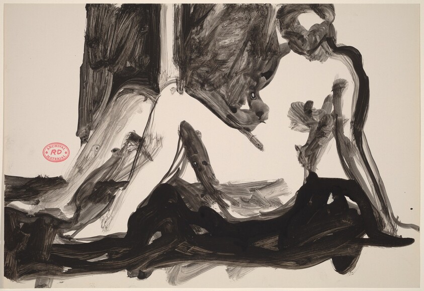 Untitled [female nude seated and leaning back]
