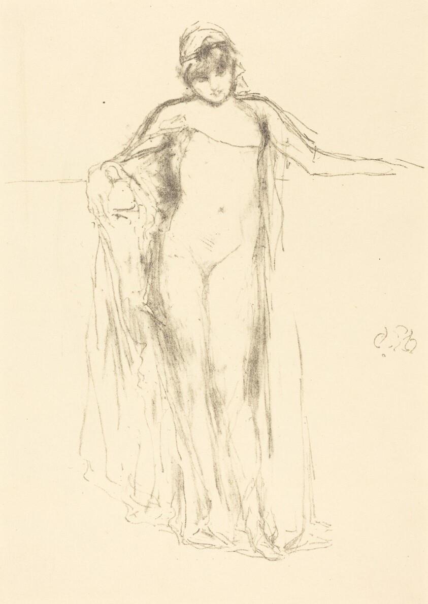 Draped Model, Standing