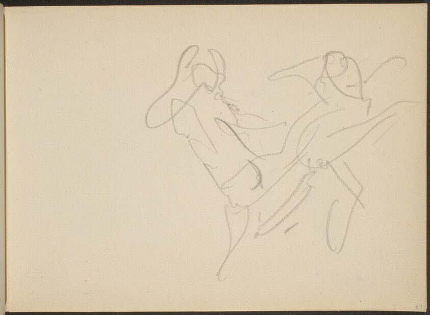 Skizze von Tanzenden (Sketch of Two Dancers) [p. 67]