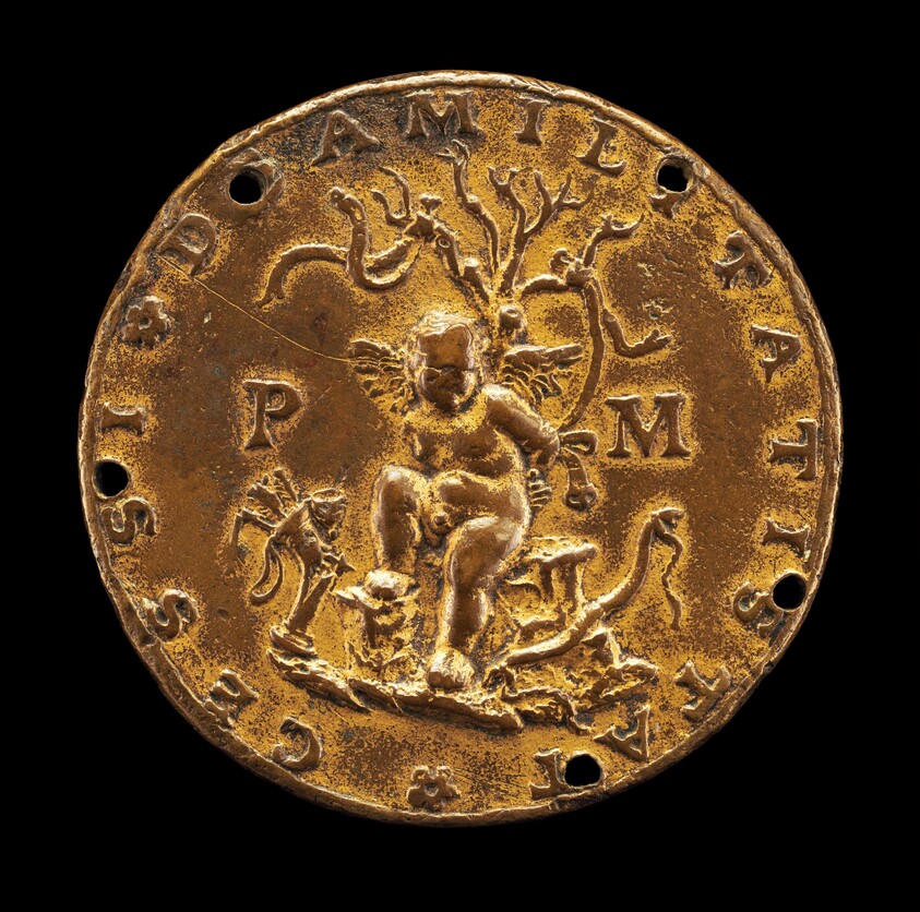 Captive Cupid Bound to a Tree [reverse]