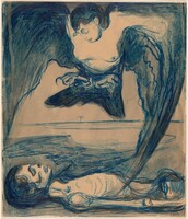 Original Drawing for Quickborn: Harpy, Edvard Munch, 1898