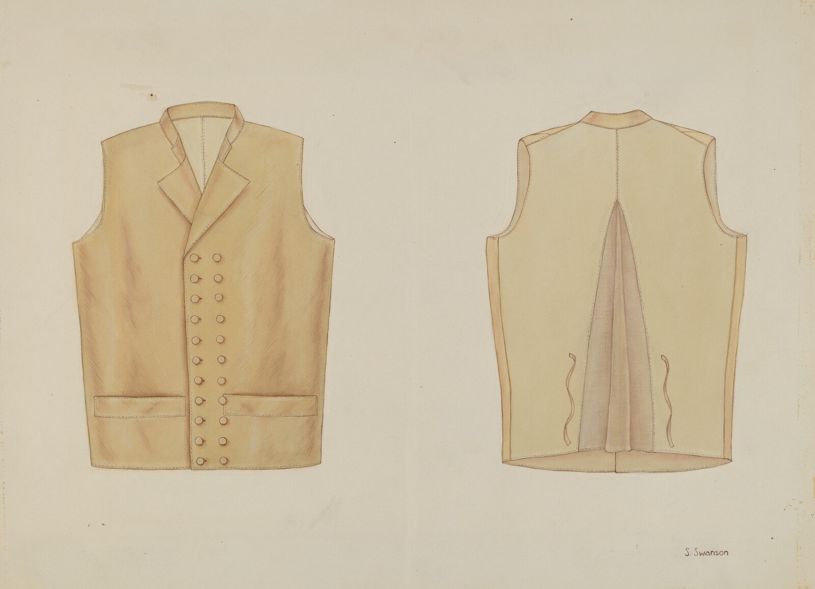 T. Jefferson's Vest, Syrena Swanson, c. 1936