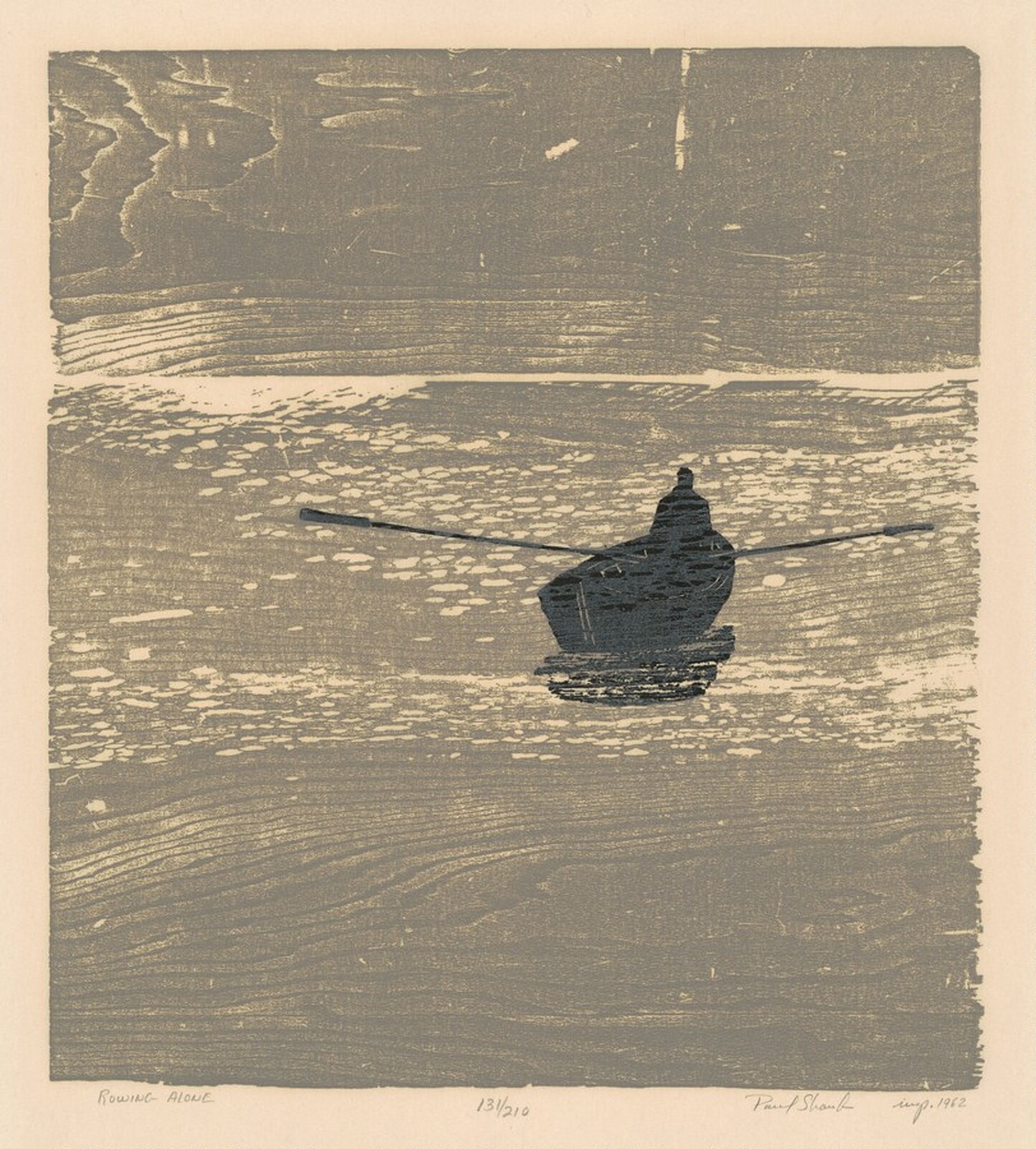 Rowing Alone, Paul Shaub, 1962