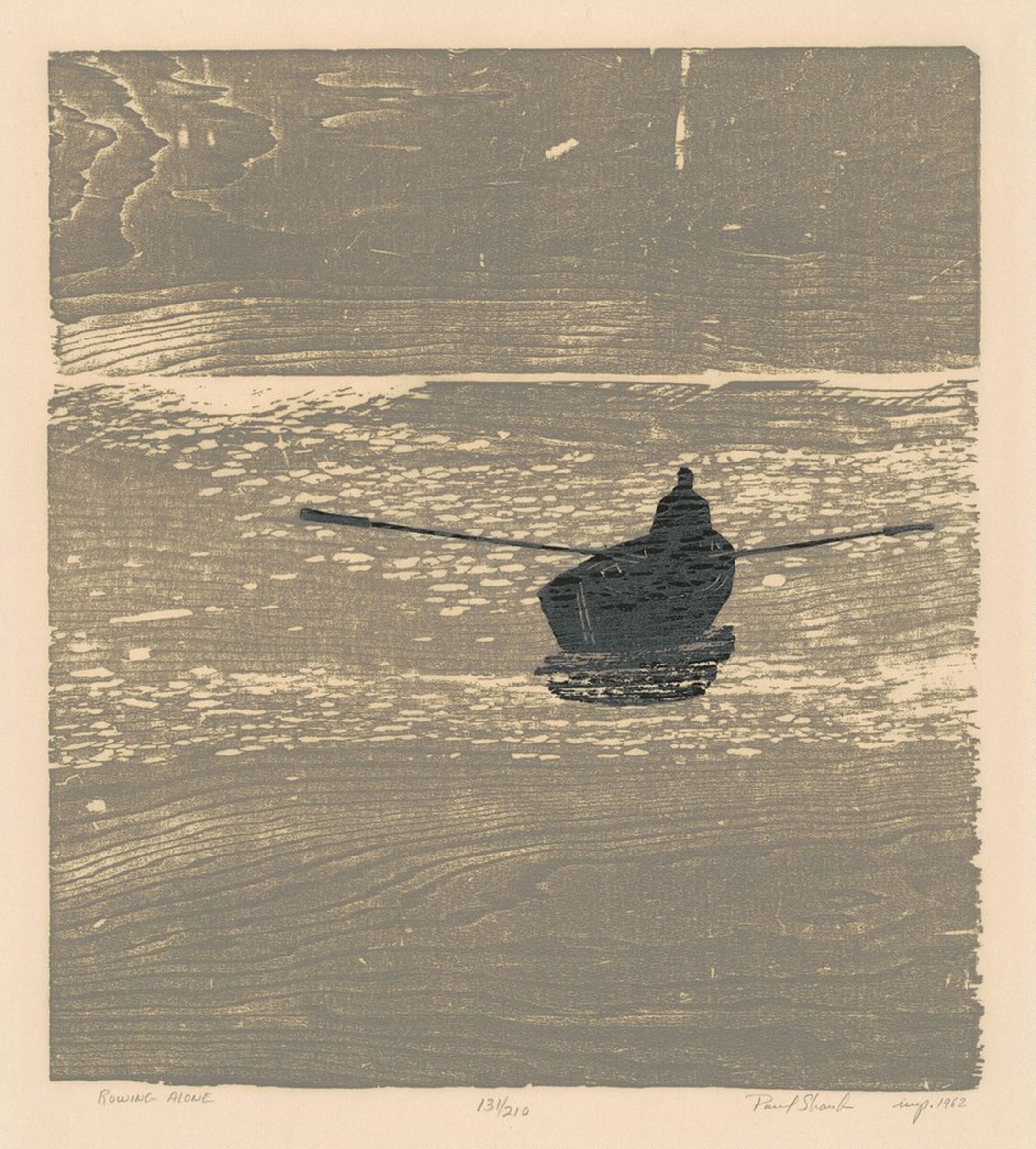 Rowing Alone, Paul Shaub, 1962