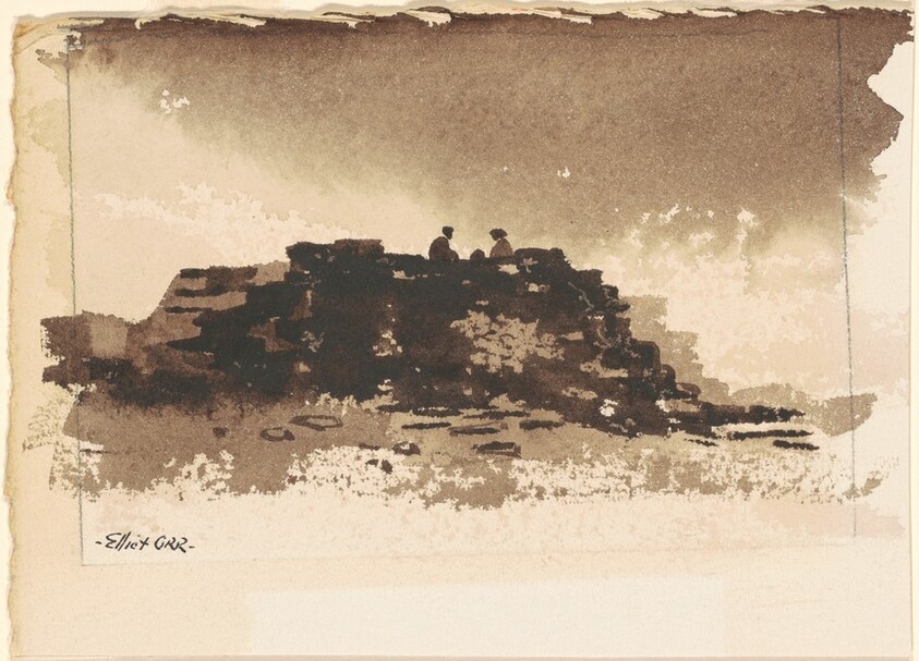 Figures on Rock Bluff