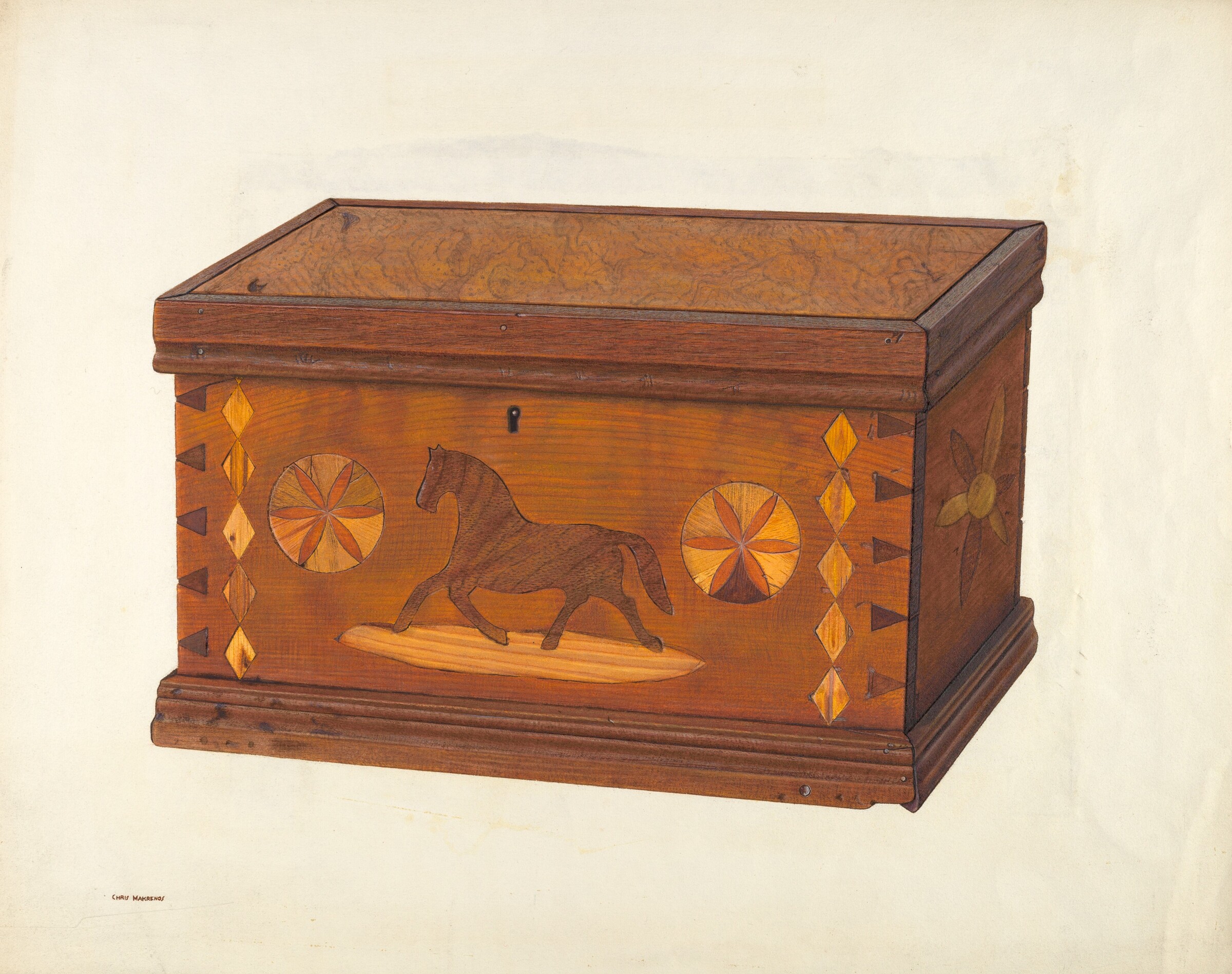 Strong Box, Chris Makrenos, c. 1940
