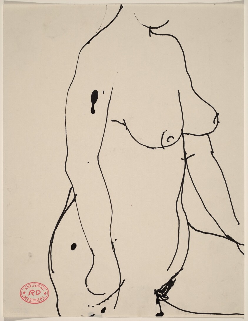 Untitled [torso of standing female nude]