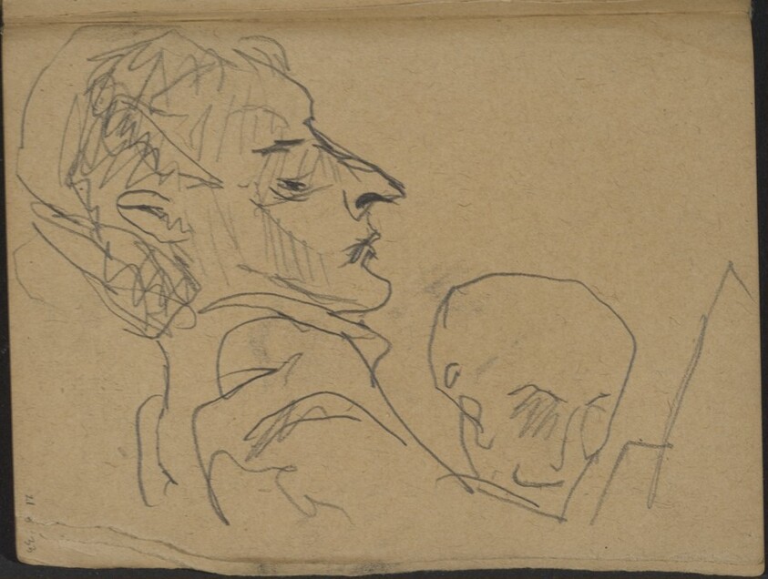 Zwei Männer, der vordere im Profil (Two Men, one in Profile) [p. 21]