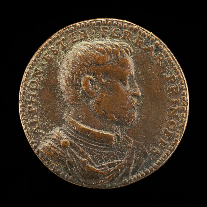 Alfonso II d'Este, 1533-1597, 5th Duke of Ferrara 1559 [obverse]