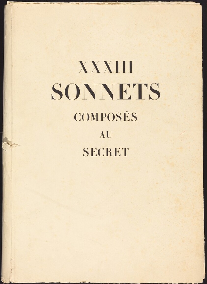 XXXIII Sonnets Composés au Secret