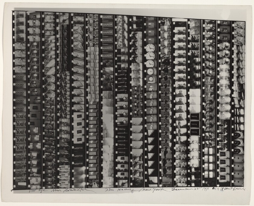 Goodbye Mr. Brodovitch  I'm Leaving New York, December 23rd, 1971  OK?