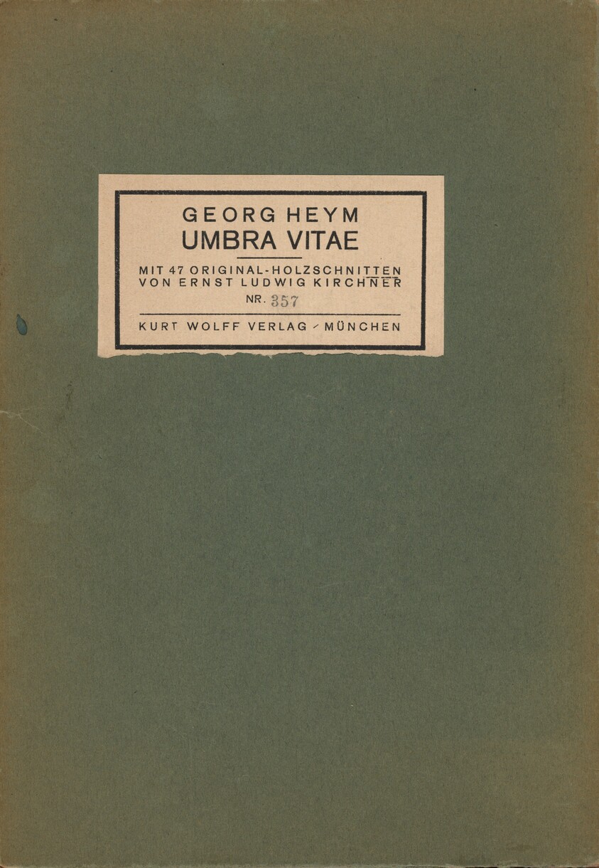 Georg Heym: Umbra Vitae (Georg Heym: The Shadow of Life)
