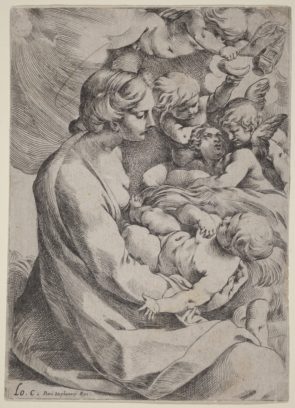 Madonna and Child with Angels