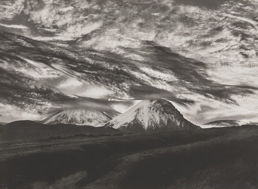 Kamen Volcano (foreground) and Kluchevskoy Volcano (background). Kamchatka’s two highest peaks. Kamchatka. Russia.