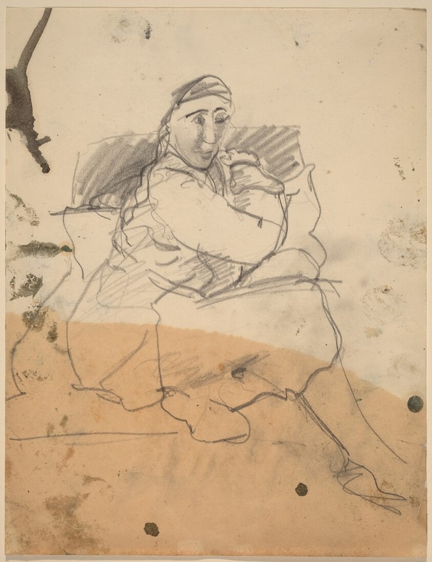 Seated Figure Turned to Right