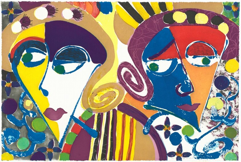 Paulette and Karla [center panel]