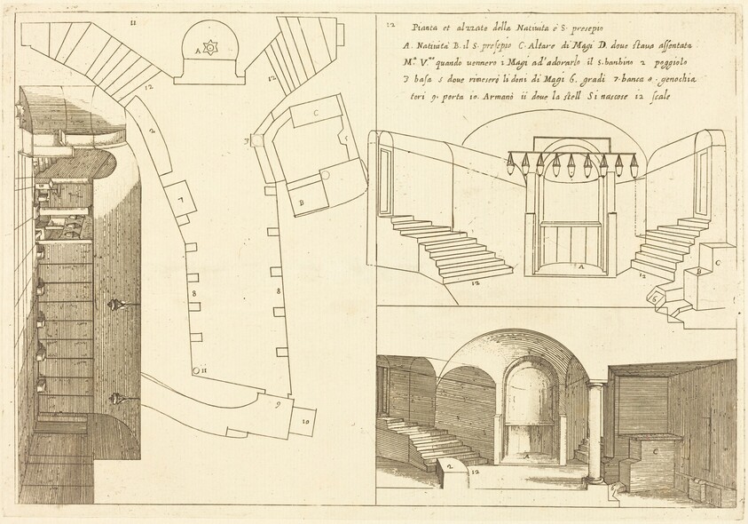 Plan and Elevation of the Church of the Holy Nativity