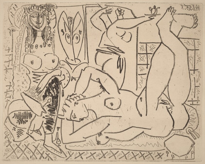 Variation on Delacroix's "Women of Algiers": IV